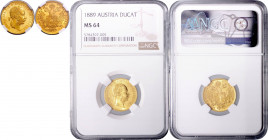 FRANZ JOSEPH I (1848 - 1916)&nbsp;
1 Ducat, 1889, Früh 1248&nbsp;

UNC | UNC , NGC MS 64