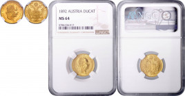 FRANZ JOSEPH I (1848 - 1916)&nbsp;
1 Ducat, 1892, Früh 1251&nbsp;

UNC | UNC , NGC MS 64