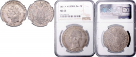 FRANZ JOSEPH I (1848 - 1916)&nbsp;
1 Thaler (bust left), 1851, A. Früh 1347&nbsp;

UNC | UNC , NGC MS 65 | Mimořádný exemplář! | Jediný exemplář s ...