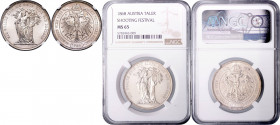 FRANZ JOSEPH I (1848 - 1916)&nbsp;
1 Thaler Shooting Festival Vienna, 1868, Früh 1905&nbsp;

UNC | UNC , NGC MS 65 | Mimořádný exemplář! | Extraord...