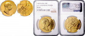 FRANZ JOSEPH I (1848 - 1916)&nbsp;
100 Corona 60th Anniversary of Reign, 1908, Früh 2182&nbsp;

PROOF | NGC PF 62+ | Mimořádný exemplář! | Extraord...