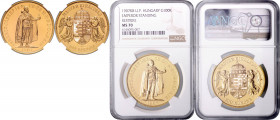 FRANZ JOSEPH I (1848 - 1916)&nbsp;
100 Korona (restrike), 1907/2021, KB U. P. limitovaná edice 90 ks, limited mintage of 90 pcs., Früh 2054&nbsp;

...
