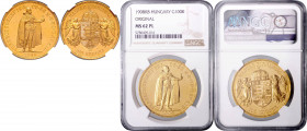 FRANZ JOSEPH I (1848 - 1916)&nbsp;
100 Korona, 1908, KB. Früh 2055&nbsp;

UNC | UNC , NGC MS 62 PL | Mimořádný exemplář! | Extraordinary specimen!...