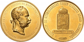 FRANZ JOSEPH I (1848 - 1916)&nbsp;
Gold medal Award for contribution in the field of horticulture, 1899, 27,41g, 40 mm, Au 986/1000&nbsp;

EF | EF