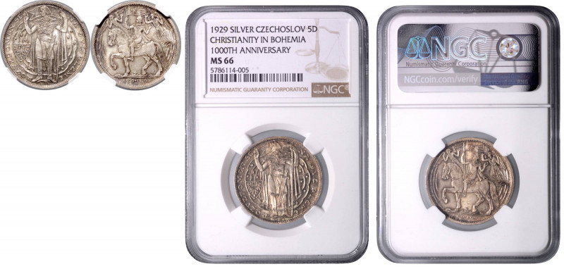 CZECHOSLOVAKIA&nbsp;
Silver medal Millennium of St. Wenceslaus, 1929, Kremnica....