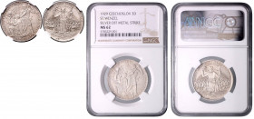 CZECHOSLOVAKIA&nbsp;
Silver medal St. Wenceslaus´1000th death anniversary, 1929, Kremnica. 30 mm, Ag 987/1000, O. Španiel, MCH CSR1-MED3&nbsp;

UNC...