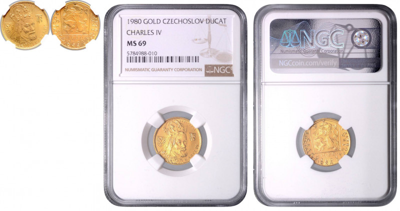 CZECHOSLOVAKIA&nbsp;
1 Ducat, 1980, MCH CSSRD-04&nbsp;

UNC | UNC , NGC MS 69...