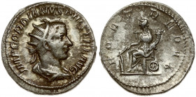 Roman Empire 1 Antoninianus (AD 243-244) Gordian III (AD 238-244) Rome. Obverse: IMP GORDIANVS PIVS FEL AVG; radiate draped and cuirassed bust right. ...