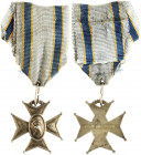 Estonia Medal (1920-1930) Order for Fireman Service II-class. Silver Gilding. Weight approx: 10.83 g. Diameter: 32x30 mm