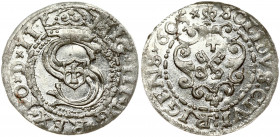 Latvia 1 Solidus 1605 Riga. Sigismund III Waza (1587-1632). Obverse: Large S monogram divides date. Obverse Legend: SIG III D G REX POLO - SOLIDVS CIV...