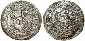 Latvia 1 Solidus 1606 Riga. Sigismund III Waza (1587-1632). Obverse: Large S monogram divides date. Obverse Legend: SIG III D G REX POLO - SOLIDVS CIV...