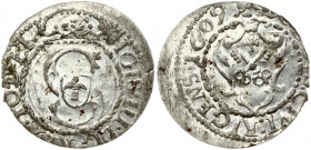 Latvia 1 Solidus 1609 Riga. Sigismund III Waza (1587-1632). Obverse: Large S monogram divides date. Obverse Legend: SIG III D G REX POLO - SOLIDVS CIV...