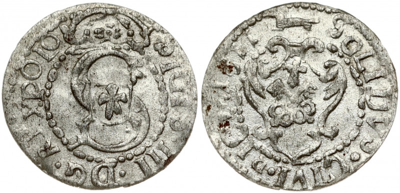 Latvia 1 Solidus 1611 Riga. Sigismund III Waza (1587-1632). Obverse: Large S mon...