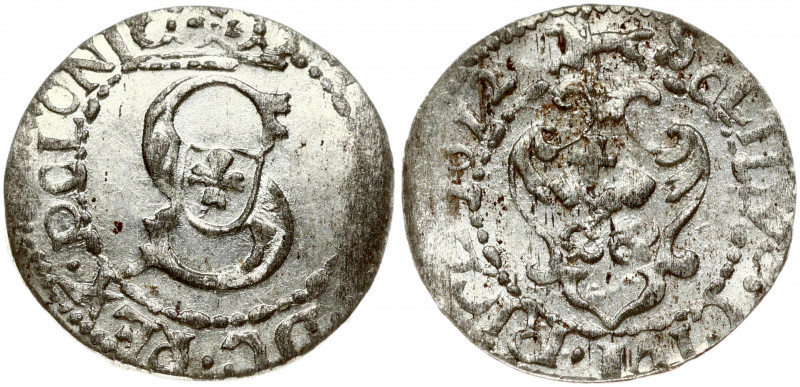 Latvia 1 Solidus 1612 Riga. Sigismund III Waza (1587-1632). Obverse: Large S mon...
