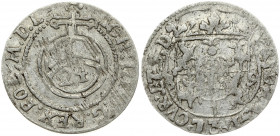 Latvia Livonia Courland 1/24 Thaler 1689 Frederick Casimir Kettler (1682-1698) Obverse: Crowned four-sectioned shield separating date and surrounded b...