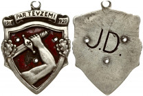 Latvia Liberation War Medal (1918-1920). Instituted in 1922. Two-piece construction; in silver with red enamels. Damaged medal. Weight approx: 10.28g....