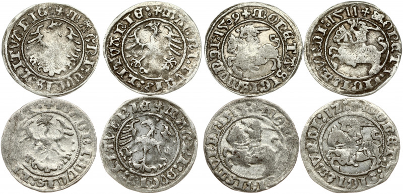 Lithuania 1/2 Grosz (1509-1515) Vilnius. Sigismund I the Old (1506-1548). Obvers...