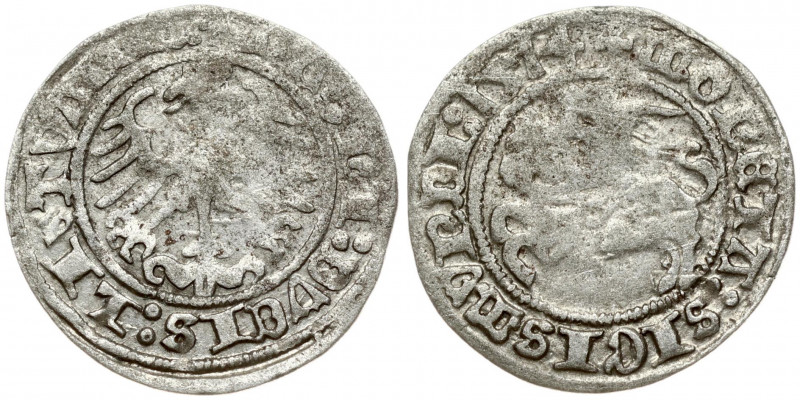 Lithuania 1/2 Grosz 1514 Vilnius. Sigismund I the Old (1506-1548). Obverse Lette...