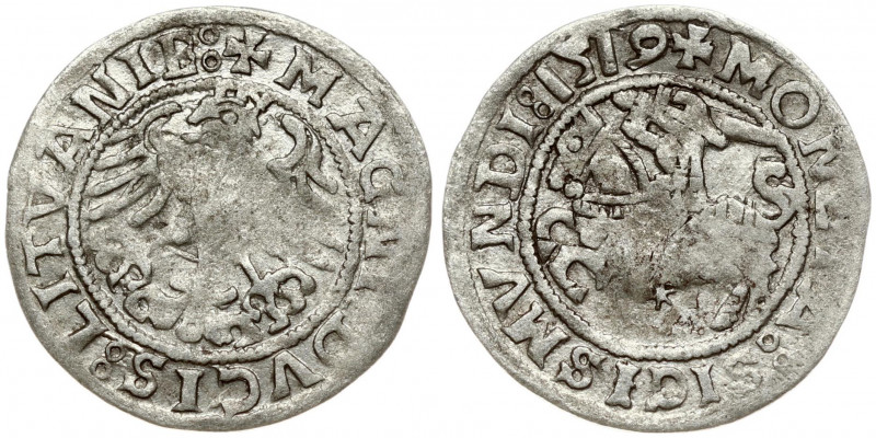 Lithuania 1/2 Grosz 1519 Vilnius. Sigismund I the Old (1506-1548). Obverse Lette...