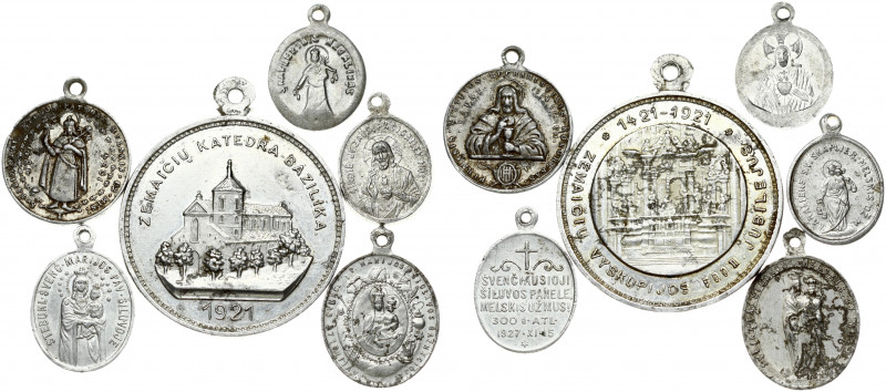 Lithuania Medal 1921 500 year of Catedral in Samogitia (1421-1921) & Various Med...