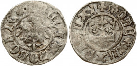 Poland 1/2 Grosz (1408) Krakow. Wladysław Jagiello (1386–1434) 1408 Krakow. Obverse: Crown + MONE * WLΛDISLΛI. Reverse: Eagle + REGIS POLONIE *. Silve...