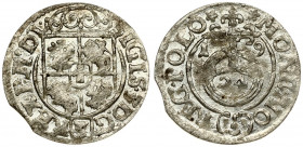 Poland 1/24 Thaler 1619 Bydgoszcz. Sigismund III Vasa (1587-1632). Obverse: Crowned shield. Reverse: 24 within orb dividing date. Silver. Gorecki . KM...