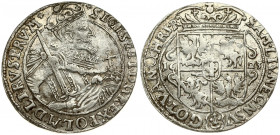 Poland 1 Ort 1623 (PRV: M+) Bydgoszcz. Sigismund III Vasa (1587-1632). Obverse: Crowned half-length figure right. Reverse: Crowned shield within fleec...
