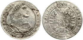 Poland SILESIA 15 Kreuzer 1662 G-H Wroclaw. Leopold I(1657-1705 ). Obverse: Laureate bust right in inner circle; value below. Reverse: Crowned imperia...