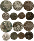 Poland 6 Groszy 1667 TLB & Various Coins. John II Casimir Vasa (1649–1668). Obverse: Large crowned bust right in linear circle. Reverse: Crown above t...