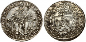 Austria SALZBURG 1 Thaler 1621 Paris von Lodron(1619 - 1653). Obverse: Ornate ovale shield below a cross and a cardinal's hat. Top third arms of Salzb...