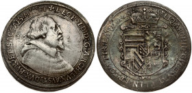 Austria 1 Thaler 1621 Leopold V (1619-1625). Obverse: Bust right divides date. Legend around for 'Leopoldus Dei Gratia Archidux Austriae Dux Burgundia...