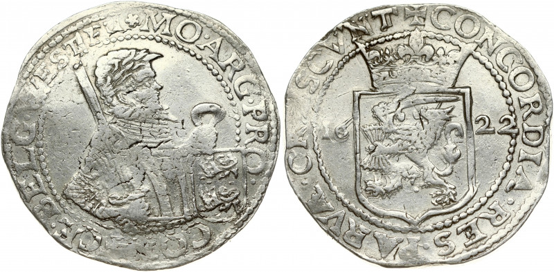 Netherlands WEST FRIESLAND 1 Nederlandse Rijksdaalder 1622 Obverse: Laureate 1/2...