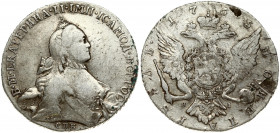 Russia 1 Rouble 1765 СПБ-ЯI St. Petersburg. Catherine II (1762-1796). Obverse: Crowned bust right. Reverse: Crown above crowned double-headed eagle sh...