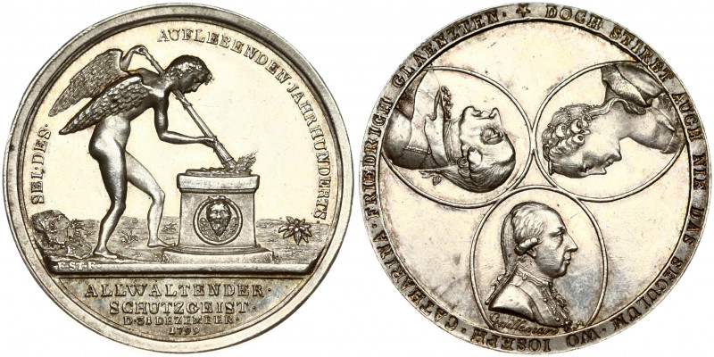Russia Brandenburg-Prussia Medal 1799 Frederick William III(1797-1840). Silver m...