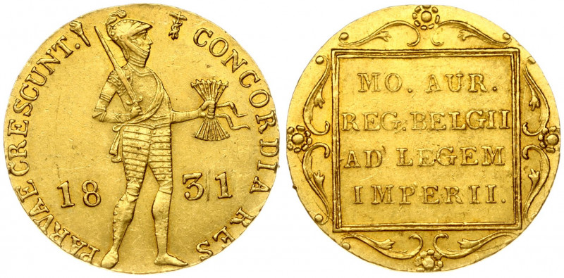 Netherlands 1 Ducat 1831 St Petersburg Mint. Imitating a gold Ducat of Willem I ...