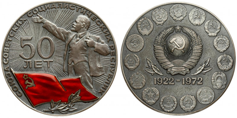 Russia USSR Medal (1972) in memory of the 50th anniversary of the USSR. LMD; 197...