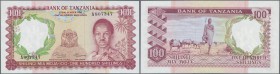 Tanzania: 100 Shillings ND(1966), P.4 in perfect UNC condition