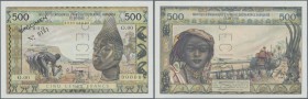 Togo: Institut d'Émission de l'Afrique Occidentale Française et du Togo 500 Francs 1956 SPECIMEN, P.47s in perfect UNC condition