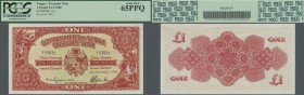Tonga: 1 Pound 1966, P.11e, PCGS graded 65 Gem New PPQ