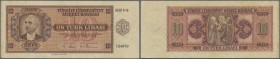 Turkey: 10 Lirasi L. 1930 (1942-1947) ”İnönü” - 3rd Issue, P.141, rare banknote in still nice original shape, lightly toned paper and a few folds, tin...