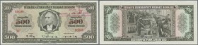 Turkey: 500 Lirasi L. 1930 (1942-1947) ”İnönü” - 3rd Issue SPECIMEN P.145s in almost perfect condition with a few very tiny creases in the paper at ri...
