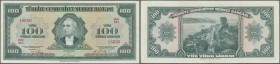 Turkey: 100 Lirasi L. 1930 (1947-1948) ”İnönü” - 4th Issue, P.149, highly rare note in great original shape with bright colors and strong paper, with ...