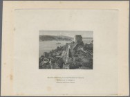 Turkey: American Banknote Company Vignette with the landscape of Rumelihisarı (Rumelian castle) and the Bosporus river as printed on the reverse of th...