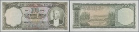 Turkey: 100 Lirasi L. 1930 (1951-1961) ”Atatürk” - 5th Issue, P.169 in almost perfect condition with a few minor spots on front and back. Condition: a...