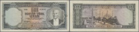 Turkey: 500 Lirasi L. 1930 (1951-1961) ”Atatürk” - 5th Issue, P.171, lightly toned paper with several folds. Condition: VF-