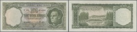 Turkey: 100 Lirasi L. 1930 (1951-1965) ”Atatürk” - 5th Issue, P.176 with a few very soft vertical folds at center and some tiny spots. Condition: XF...