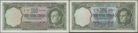 Turkey: Pair with 100 Lirasi L. 1930 (1951-1965) ”Atatürk” - 5th Issue P.177 (F) and 100 Lirasi L. 1930 (1966-1969) ”Atatürk” - 5th & 6th Issue P.182 ...