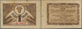 Ukraina: Odessa, Romanian Occupation of the Ukraine during WW II 1 Pfenig ND(1941-44), P.NL, lightly stained paper and traces of glue on back but with...