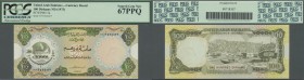 United Arab Emirates: United Arab Emirates Currency Board 100 Dirhams ND(1973), P.5 in perfect uncirculated condition, PCGS graded 67 Superb Gem New P...