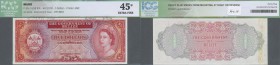 Belize: 5 Dollars ND(1975) Specimen Proof P. 35sp, ICG graded 45* XF.